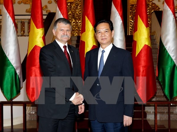 Руководители Вьетнама встретились со спикером венгерского парламента - ảnh 1